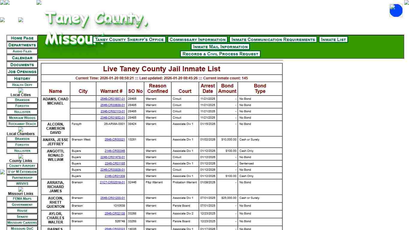 Sheriff's Office - Taney County, MO